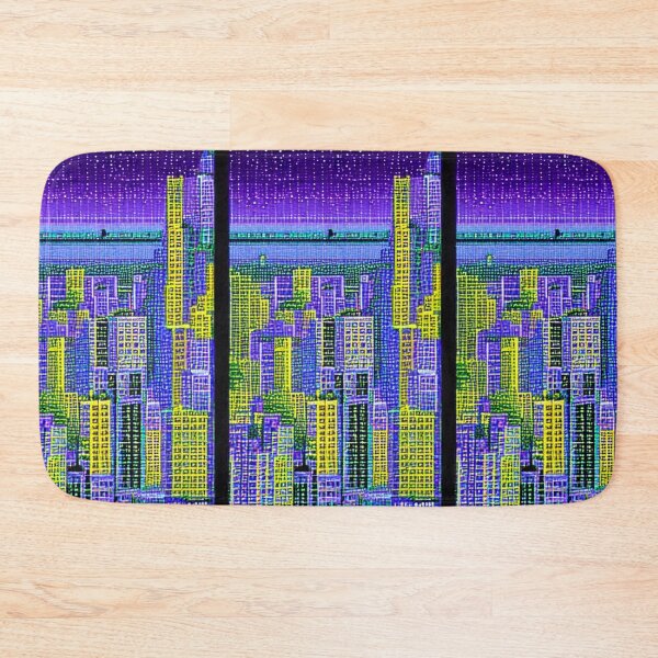 Item preview, 8-bit style cityscape designed and sold by PixelDripped.
