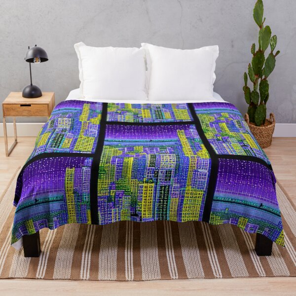 Item preview, 8-bit style cityscape designed and sold by PixelDripped.