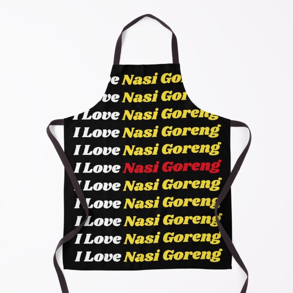 Item preview, 'I Love Nasi Goreng' Indonesian Traditional Food - Delicious Text Based Design designed and sold by Ridiculam Toga.