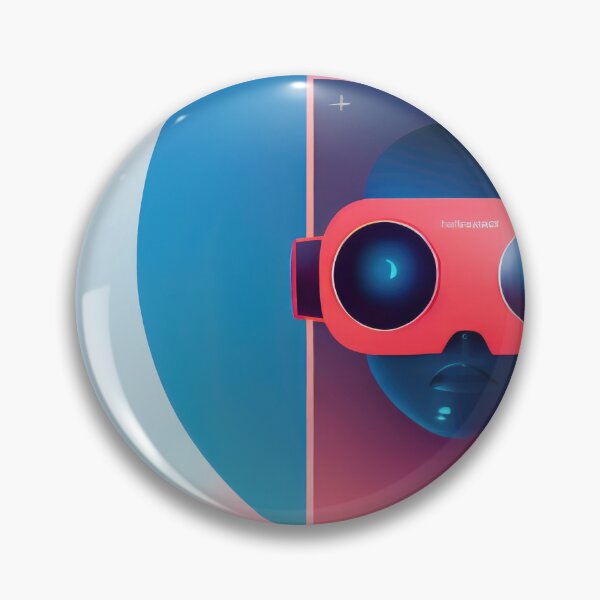 Item preview, Metaverse Face with Red Goggles Graphic designed and sold by bryanchvzz.