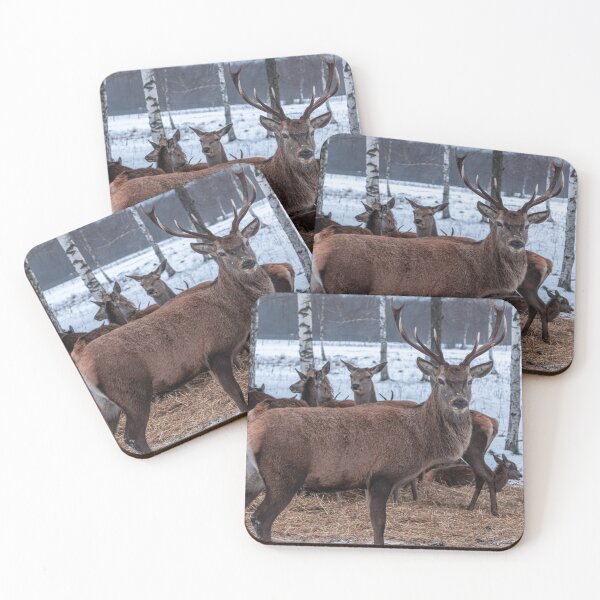Item preview, Majestic red deer in winter designed and sold by AlbertMi.