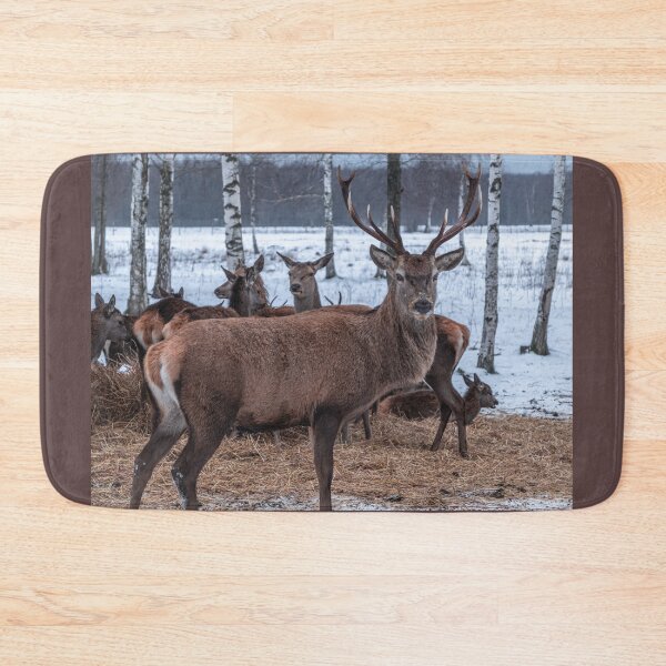 Item preview, Majestic red deer in winter designed and sold by AlbertMi.