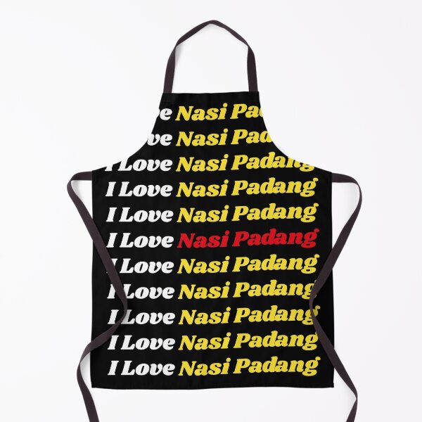 Item preview, 'I Love Nasi Padang' Indonesian Traditional Food - Delicious Text Based Design designed and sold by Ridiculam Toga.