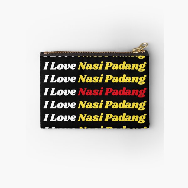 Item preview, 'I Love Nasi Padang' Indonesian Traditional Food - Delicious Text Based Design designed and sold by Ridiculam Toga.