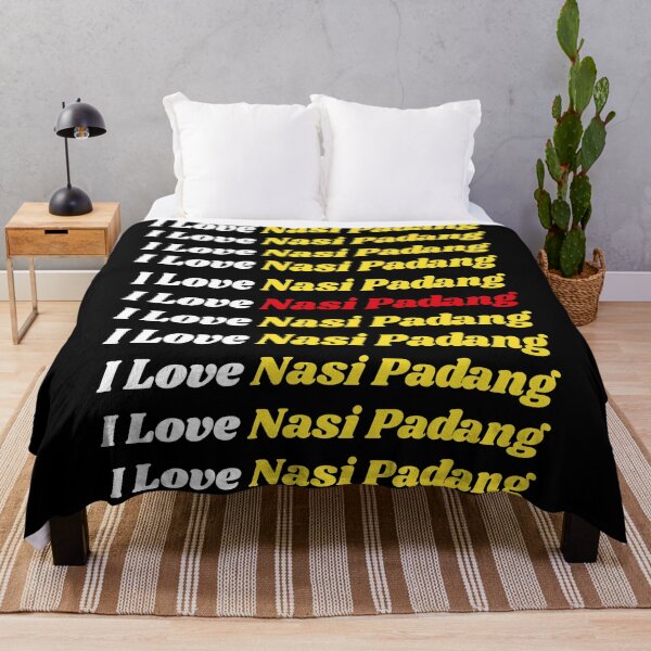 Item preview, 'I Love Nasi Padang' Indonesian Traditional Food - Delicious Text Based Design designed and sold by Ridiculam Toga.