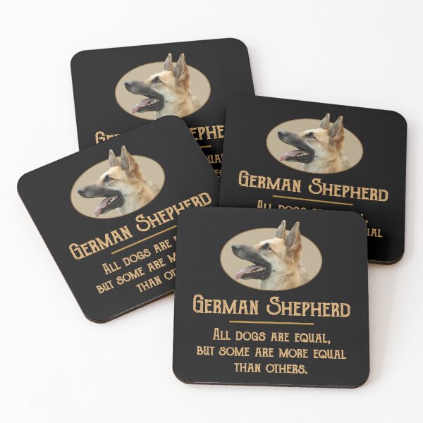 Item preview, German Shepherd - All dogs are equal but ... designed and sold by Futurebeachbum.