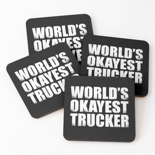 Item preview, World's okayest trucker grunge truck driver  designed and sold by Majesticoo.