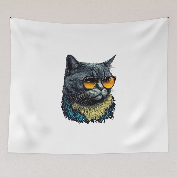 Item preview, Cat Wearing Sunglasses designed and sold by Snazzmatazz.