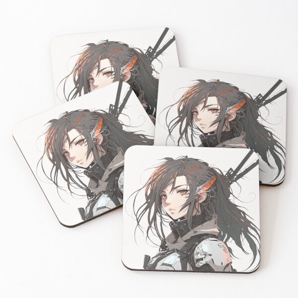 Item preview, anime style cyberpunk style soldier designed and sold by sammgdesign.