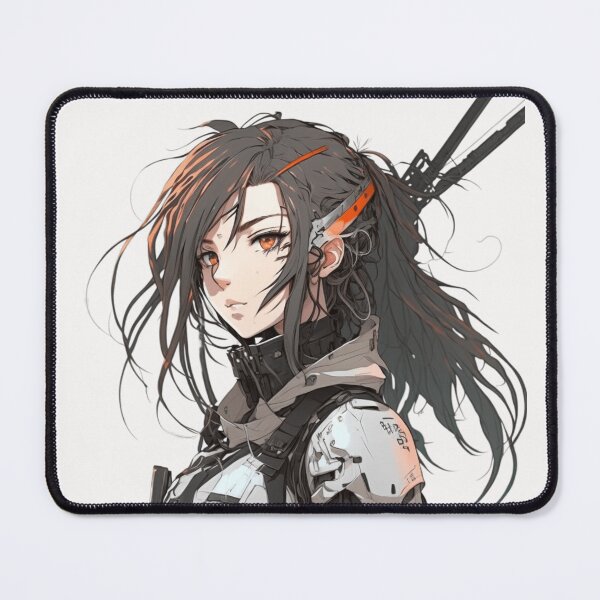 Item preview, anime style cyberpunk style soldier designed and sold by sammgdesign.