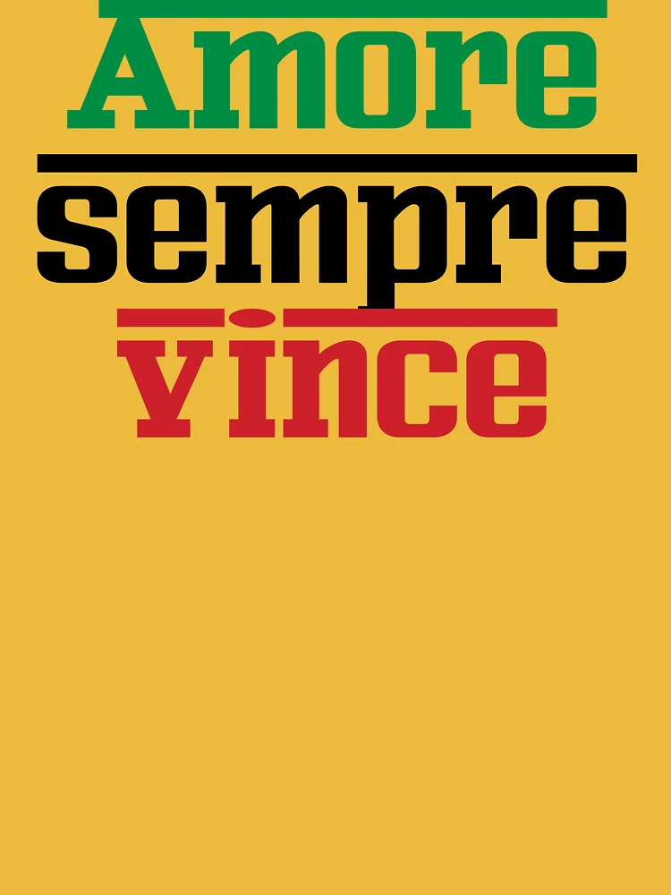 Amore Sempre Vince - Love Always Wins - Italian Phrases Essential T-Shirt  for Sale by InnovateOdyssey