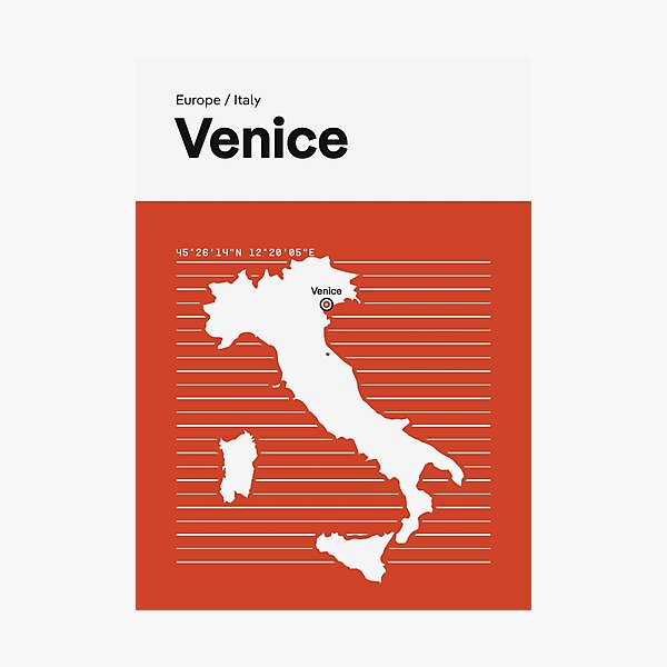 Artikel-Vorschau von Stadtplan von Venedig, designt und verkauft von Visitify.