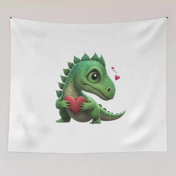 Item preview, Cute Valentine's Day Dinosaur designed and sold by Snazzmatazz.