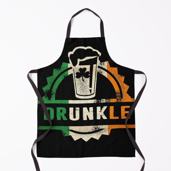 Item preview, Irish Drunkle Drunk Uncle Beer Irish Flag Colors Distressed retro Vintage Look designed and sold by funnytshirtemp.