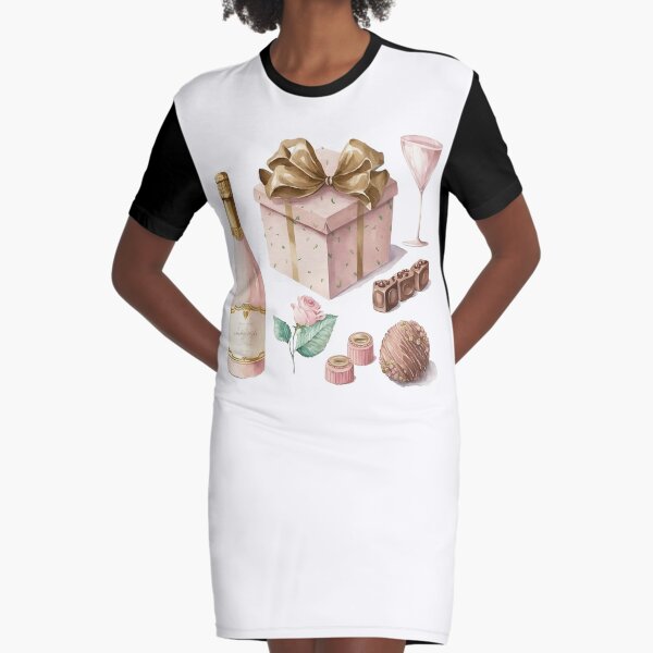 San Valentine's  Gifts  Graphic T-Shirt Dress
