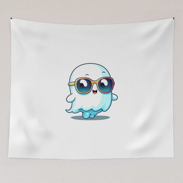 Item preview, Cute ghost with sunglasses designed and sold by Snazzmatazz.