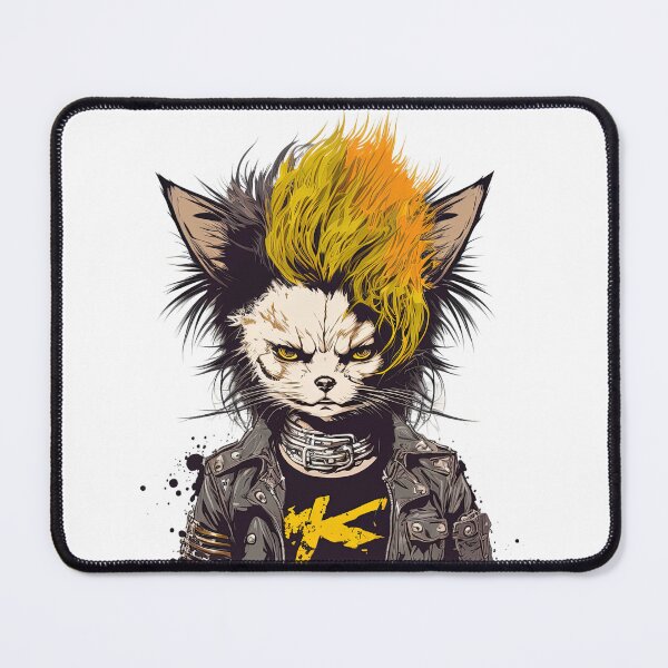 Item preview, Punk cat designed and sold by Snazzmatazz.