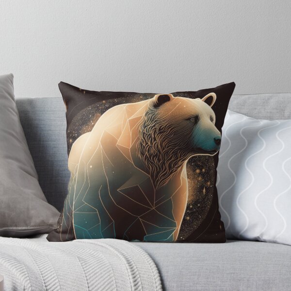 Item preview, Wireframe shape Bear Art designed and sold by Surreal-Inc.