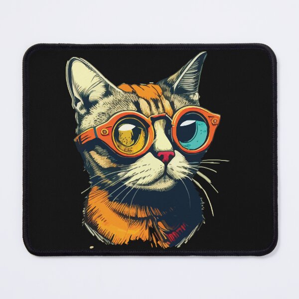 Item preview, Vintage Style Anthropomorphic Cat Wearing Goggles designed and sold by Xx4thseasonxX.