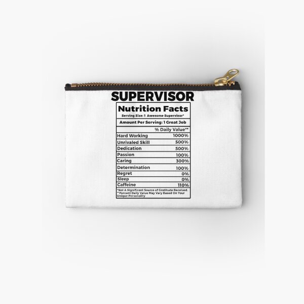 Item preview, Supervisor Nutritional Facts designed and sold by TeesYouWant.