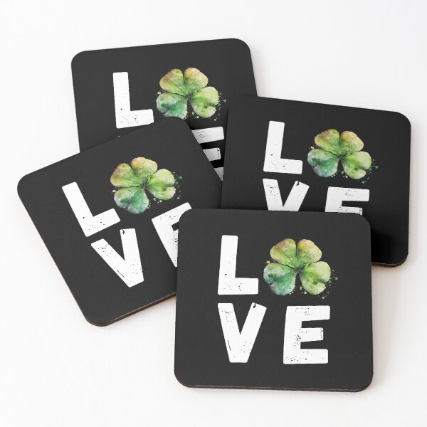 Item preview, Irish Love Shamrock designed and sold by dogslovewindows.