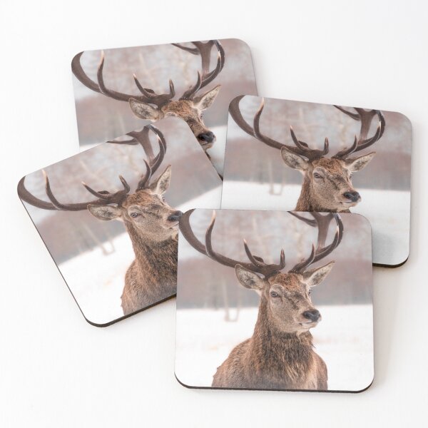 Item preview, Majestic red deer in winter designed and sold by AlbertMi.
