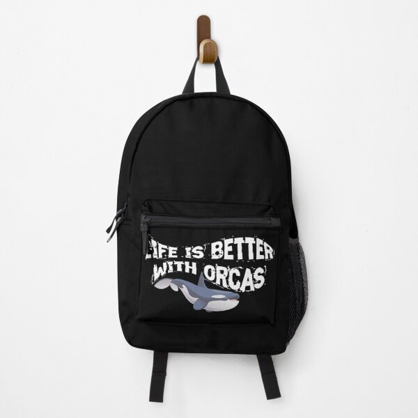 Item preview, LIFE IS BETTER WITH ORCAS - funny orca quote designed and sold by KatisDesign.
