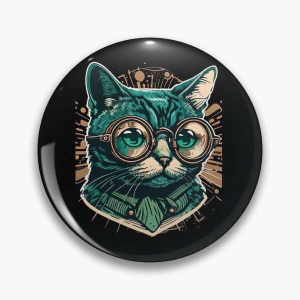 Item preview, Vintage Style Anthropomorphic Cat Wearing Goggles designed and sold by Xx4thseasonxX.