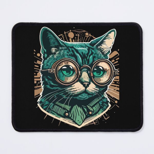Item preview, Vintage Style Anthropomorphic Cat Wearing Goggles designed and sold by Xx4thseasonxX.