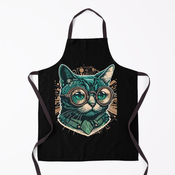Item preview, Vintage Style Anthropomorphic Cat Wearing Goggles designed and sold by Xx4thseasonxX.