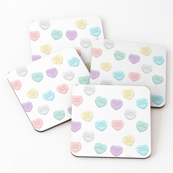 Item preview, Taylor Valentines Lyrics Hearts designed and sold by Little Owlet Art.