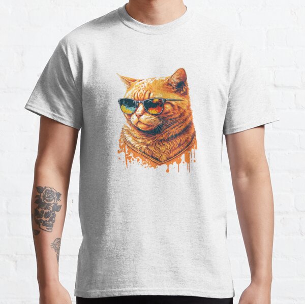 Cat Wearing Sunglasses  Cat Wearing Shades Classic T-Shirt for