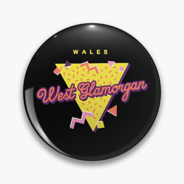 Item preview, Retro 90s Pop 'West Glamorgan' Vintage Wales designed and sold by dinosareforever.