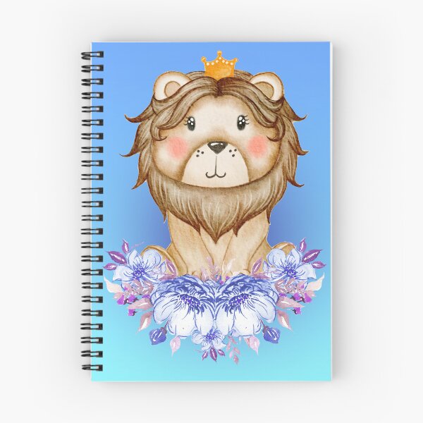 Item preview, baby lion on a blue background  designed and sold by trickydee.