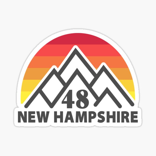 Item preview, New Hampshire 48 Retro Mountain designed and sold by Esskay Designs.
