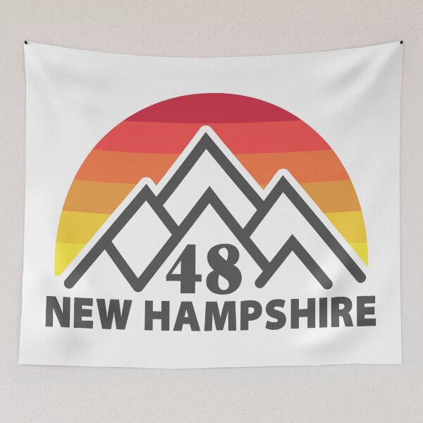 Item preview, New Hampshire 48 Retro Mountain designed and sold by Esskay Designs.