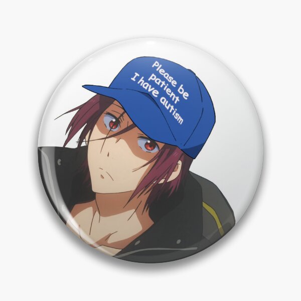 Item preview, Rin Matsuoka "Please be patient I have autism" hat, Free! - Iwatobi Swim Club designed and sold by Schrodys.