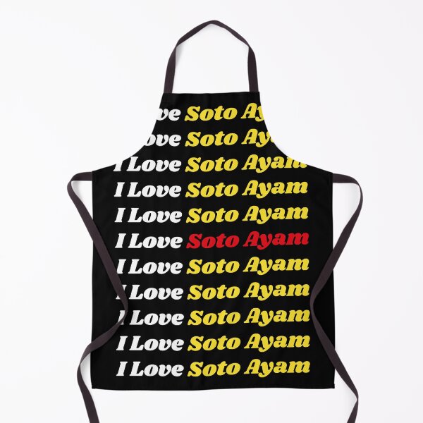 Item preview, 'I Love Soto Ayam' Indonesian Traditional Food - Delicious Text Based Design designed and sold by Ridiculam Toga.