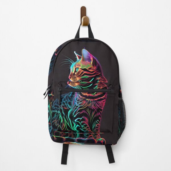 Item preview, Neon Bengal Cat designed and sold by PipikaArt.