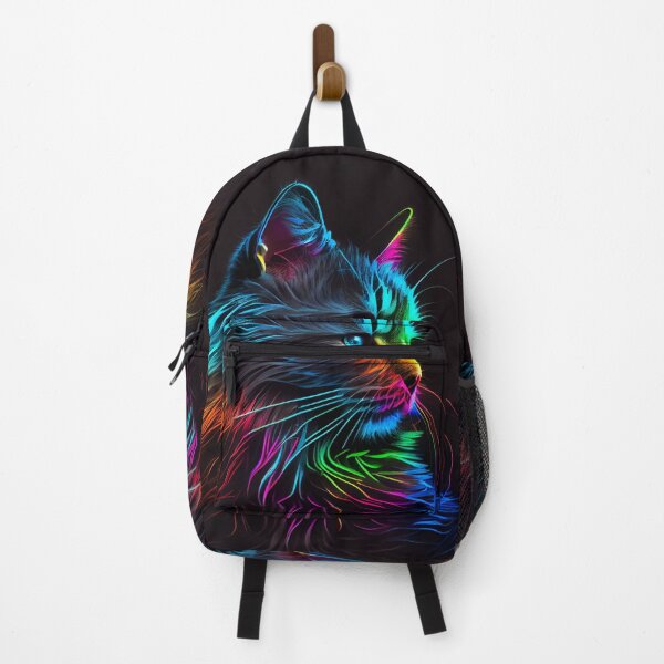 Item preview, Neon Manx Cat designed and sold by PipikaArt.