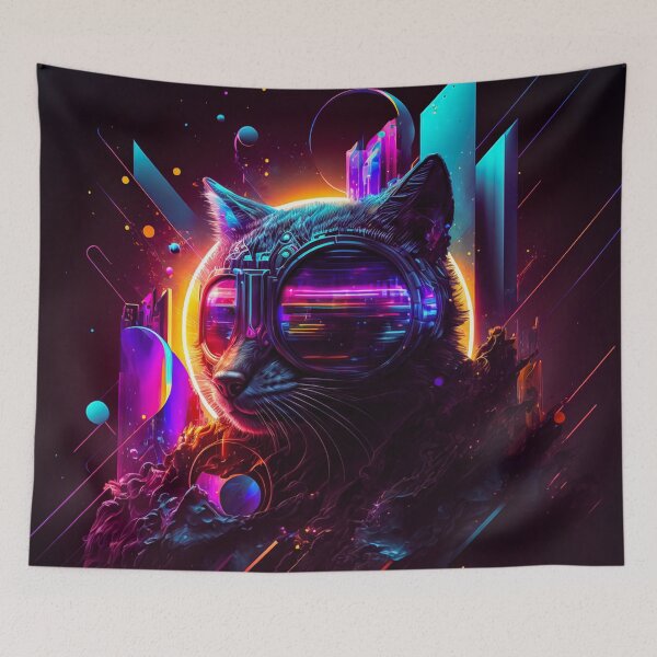 Item preview, CyberSpace Cat designed and sold by chaoticabstract.