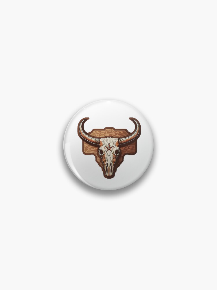 Hook'em Horns State of Texas Bull Head with Longhorns Design Pullover Hoodie