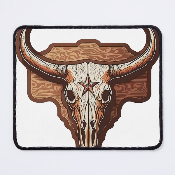 Item preview, Texas long horn mounted skull designed and sold by Dise37.