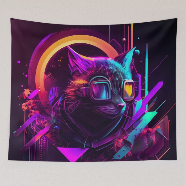 Item preview, CyberSpace Cat designed and sold by chaoticabstract.