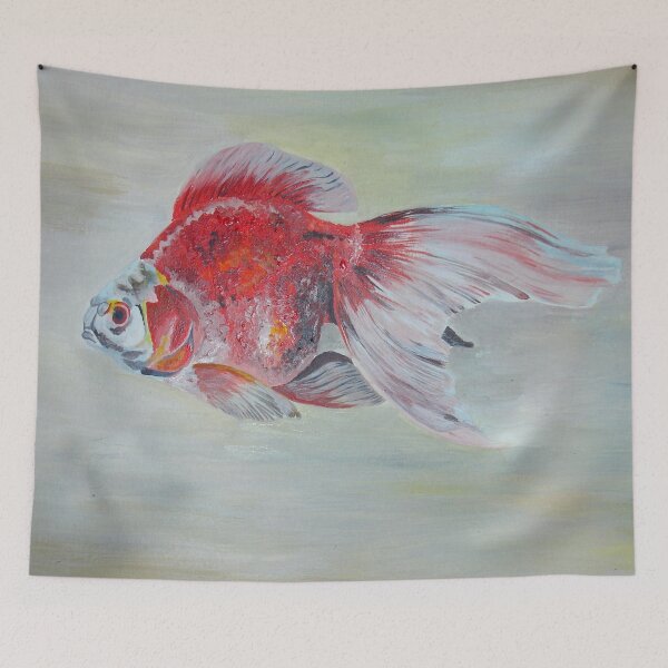 Item preview, Ryukin Goldfish Acrylic Painting designed and sold by taiche.