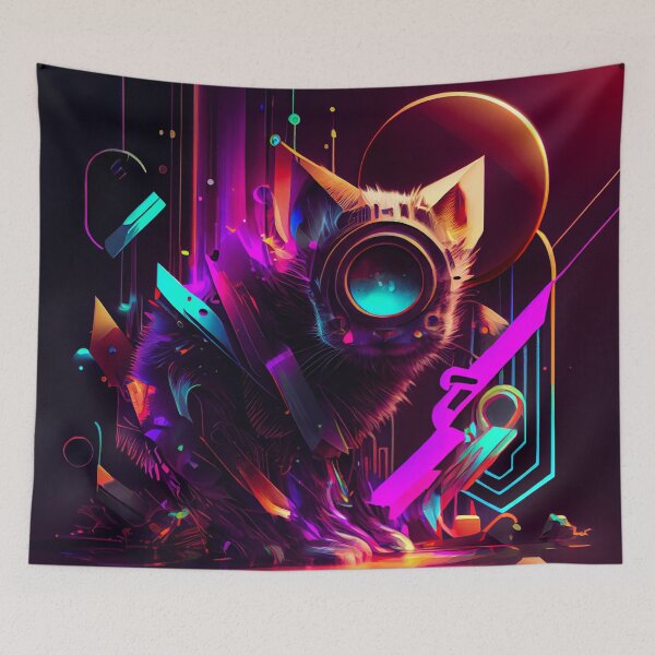 Item preview, CyberSpace Cat designed and sold by chaoticabstract.