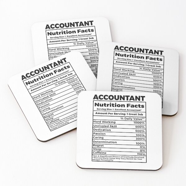 Item preview, Accountant Nutritional Facts CPA Accounting designed and sold by TeesYouWant.