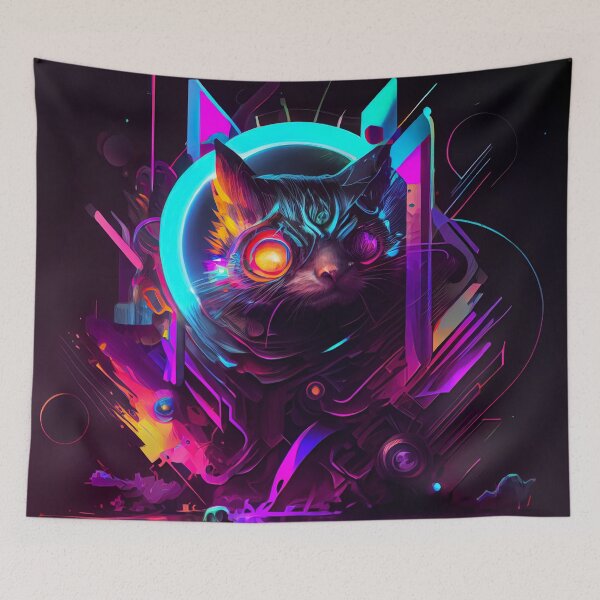 Item preview, CyberSpace Cat designed and sold by chaoticabstract.