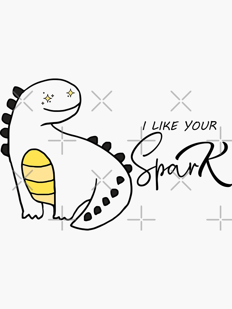 Flame I Like Your Spark Sticker Cute Sticker Anime 