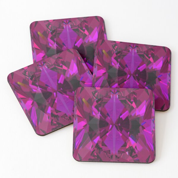 Aperçu de l'œuvre Pierre précieuse de tourmaline magenta taille rectangulaire en baguette créée et vendue par Cbusch.